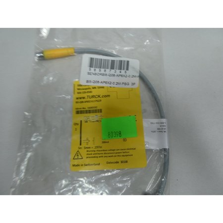 Turck INDUCTIVE 10-30V-DC PROXIMITY SENSOR BI5-Q08-AP6X2-0.2-PSG3F